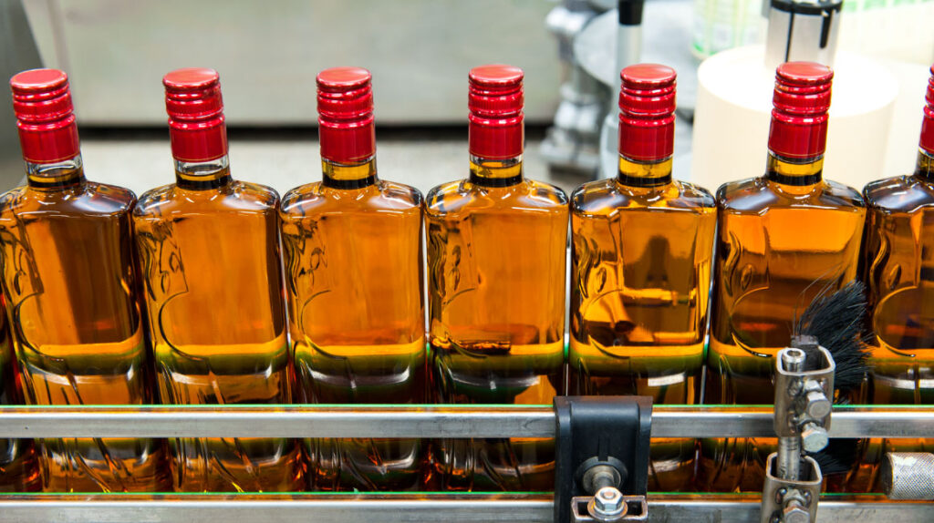 Automated spirits bottling facility in the UK